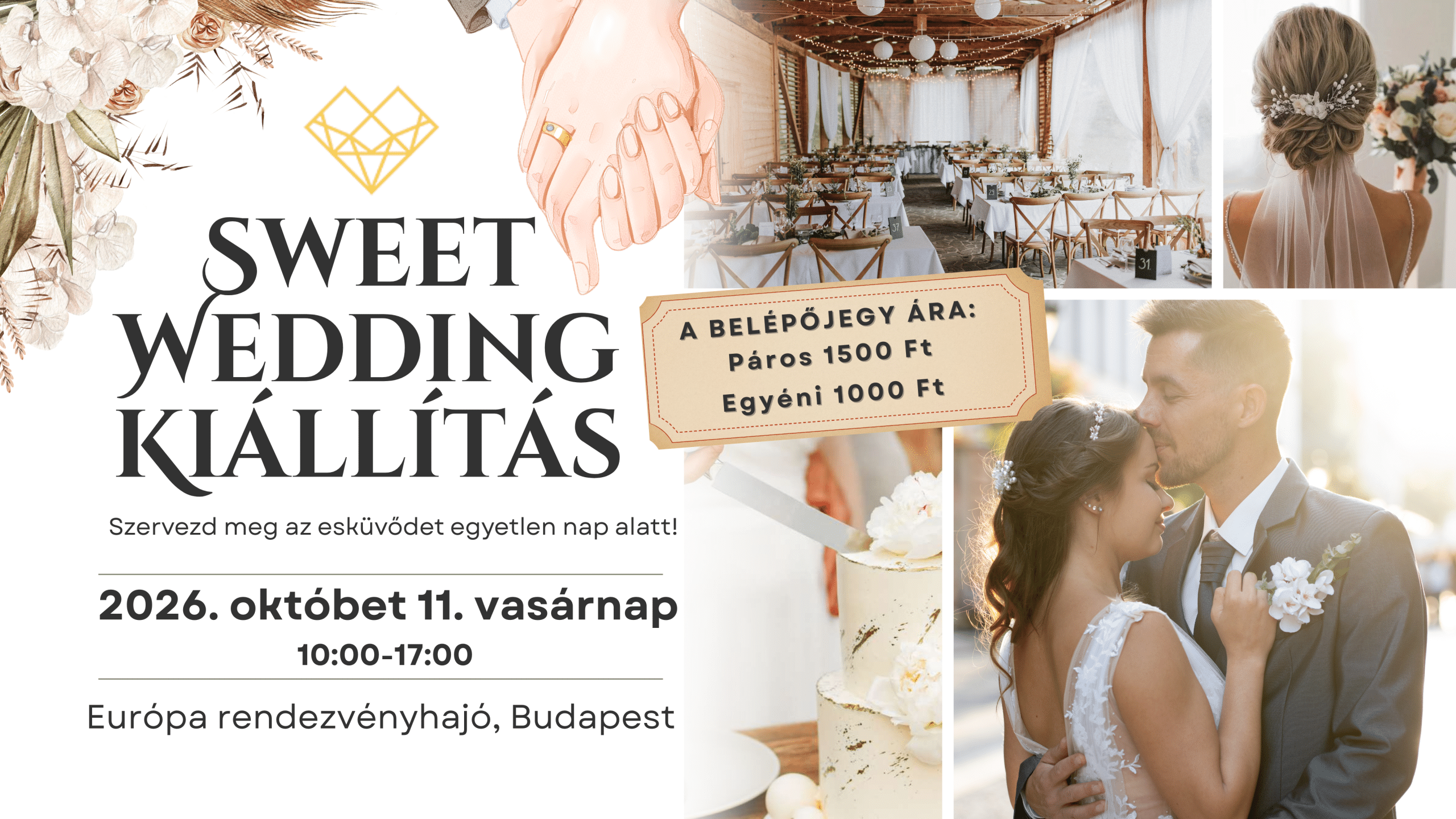 Sweet Wedding kiállítás plakat